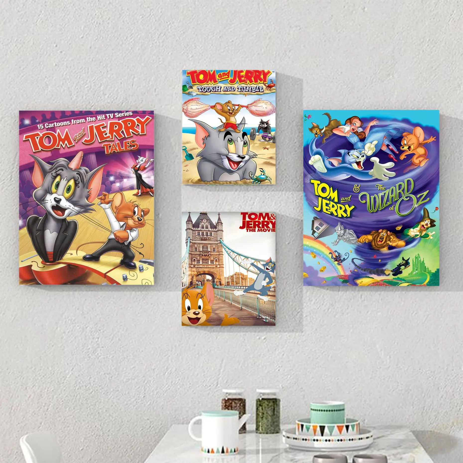 

Cartoon T-tom And Cute-J-jerry Good Quality Prints And Posters Retro Kraft Paper Sticker DIY Room Bar Cafe Kawaii Room Decor