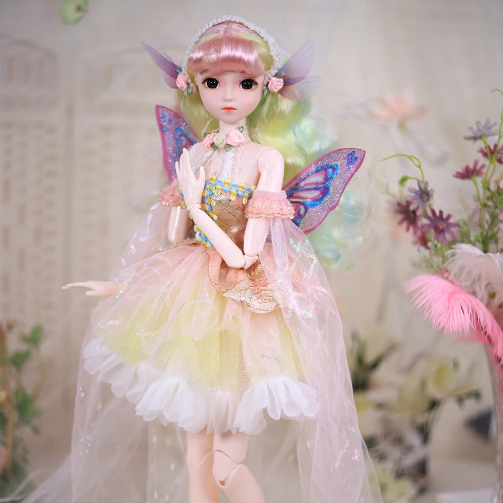 Фото Специальная цена: Кукла DBS 1/3 BJD, высота 62 см, механическое суставное тело, с полным макияжем, волосами, глазами, одеждой, игрушка-подарок. №2