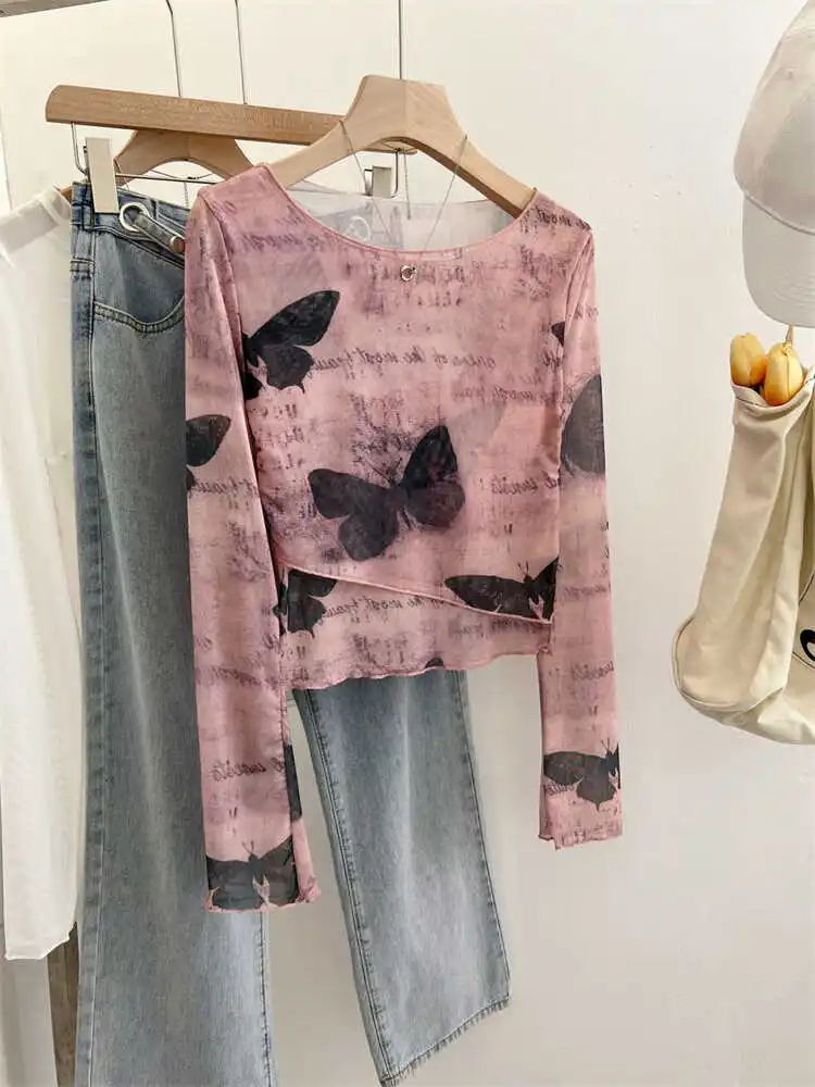 Самостоятельная рекомендация больших размеров ~ Сетчатая рубашка с длинными