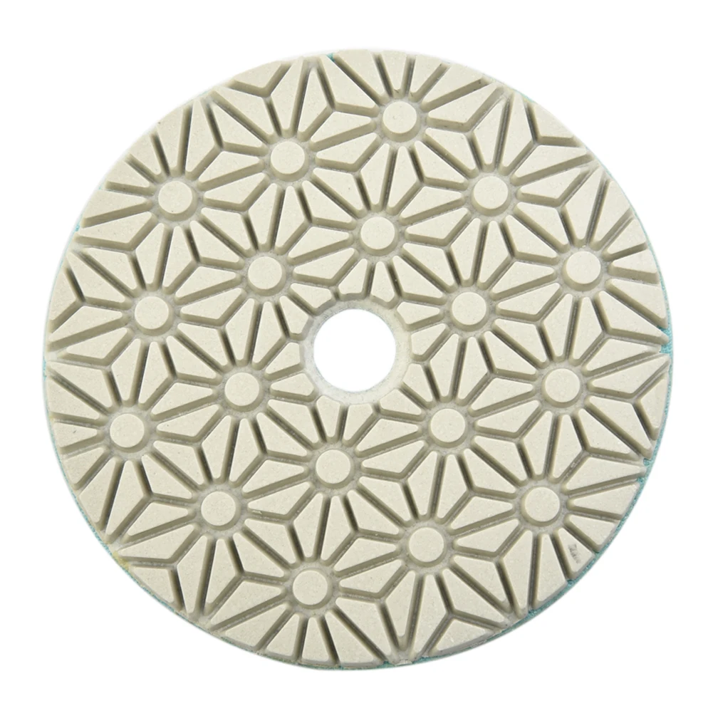 

Polishing Pads 4 Inch 100mm Dry/Wet Diamond Polishing Grinding Tool For Polishing Terrazzo Granite Concrete Stone Marble 3mm