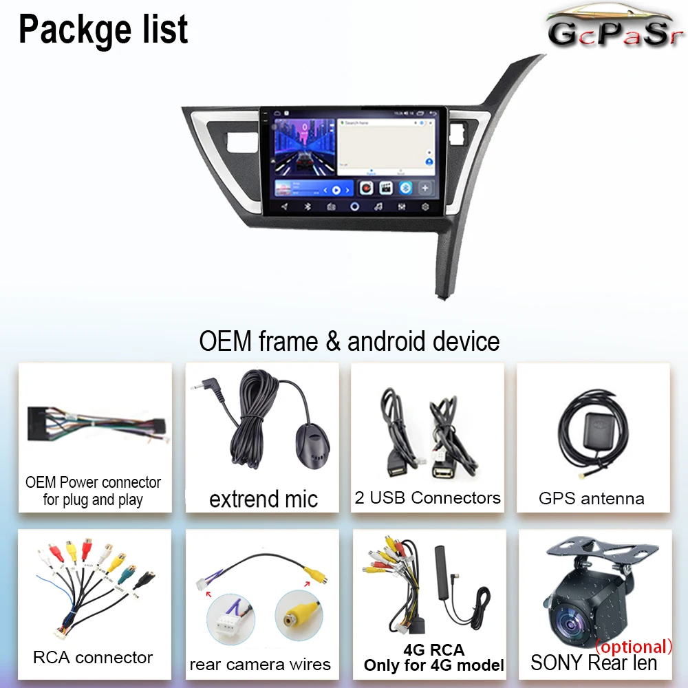 7862 Android 14 Car Radio Wireless Carplay For Toyota Auris Mk2 2013+ Multimedia Player GPS Navigation 5G wifi No 2din DVD BT