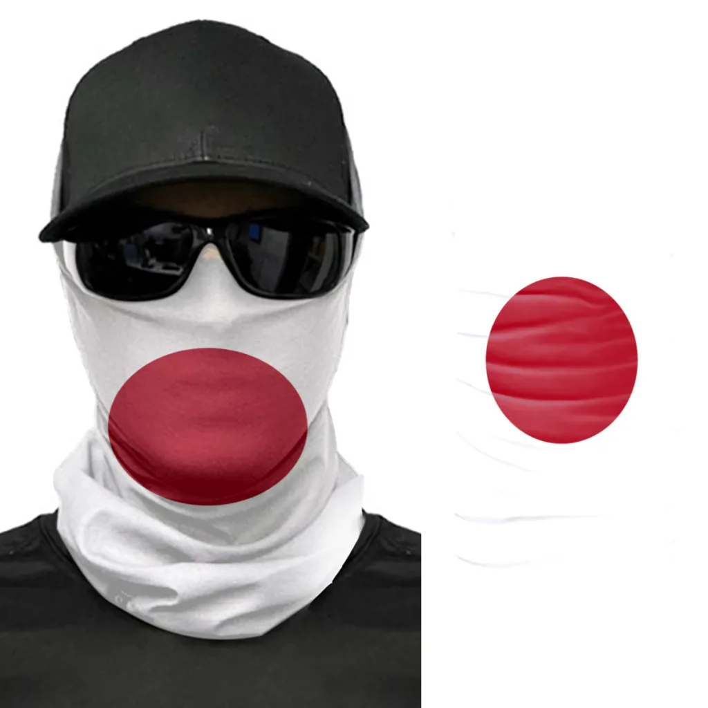 

2022 Japan Flag Scarf Neck Face Mask Unisex Fashion Neck Warmer Seamless Bandana Headwear Cycling Hiking