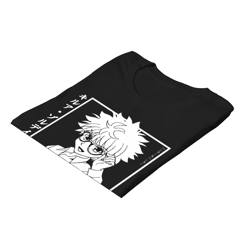 Футболка Hunter X с рисунком аниме Killua Zoldyck Kawaii манга Летняя Повседневная дышащая
