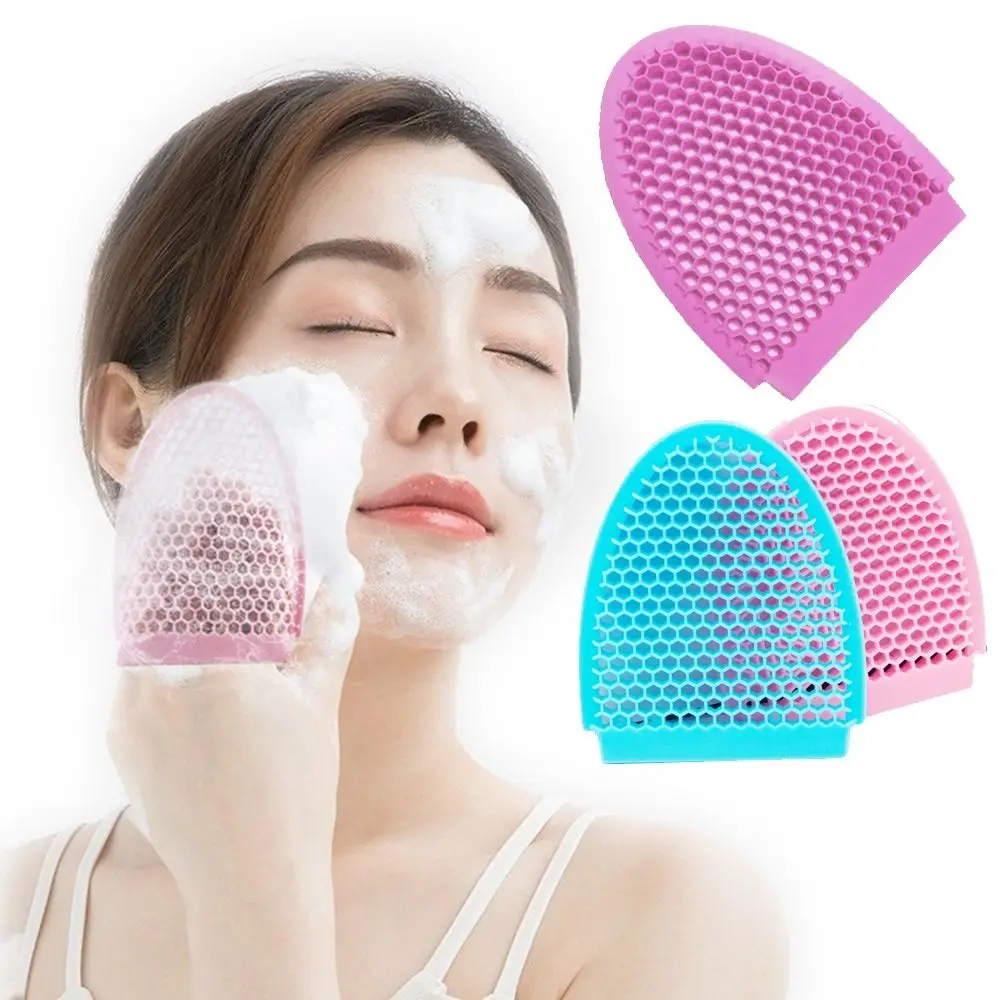 

Silicone Bath Cleansing Brush Double Face Washer Shrink Blackhead Pores Beauty Artifact Sponge Natural Cellulose SPA Massage