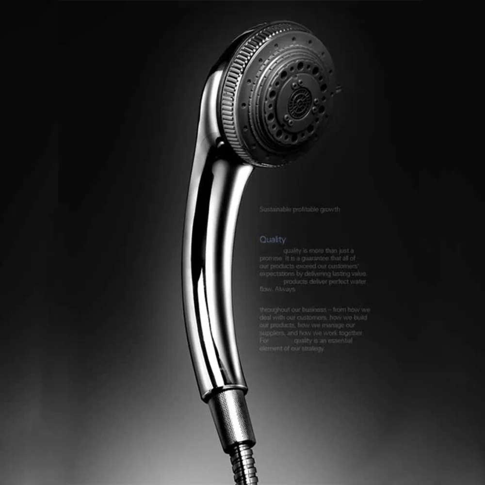 

Adjustable Shower Head Easy to Use 7 Modes Multifunction Bathroom Fixture Stainless steel Water Saving Shower Head Home