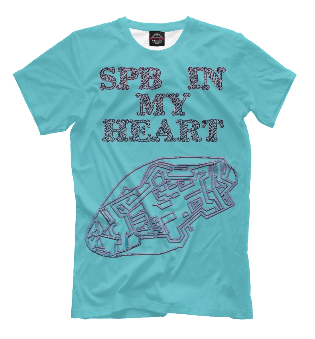 Футболка SPB in my heart Санкт-Петербург |