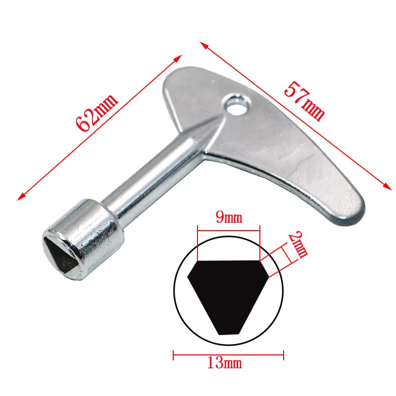 

1PC Single Inner Triangular Wrench Elevator Key Subway High-Speed Rail Inner Triangle Water Meter Valve Key Wrench Tool