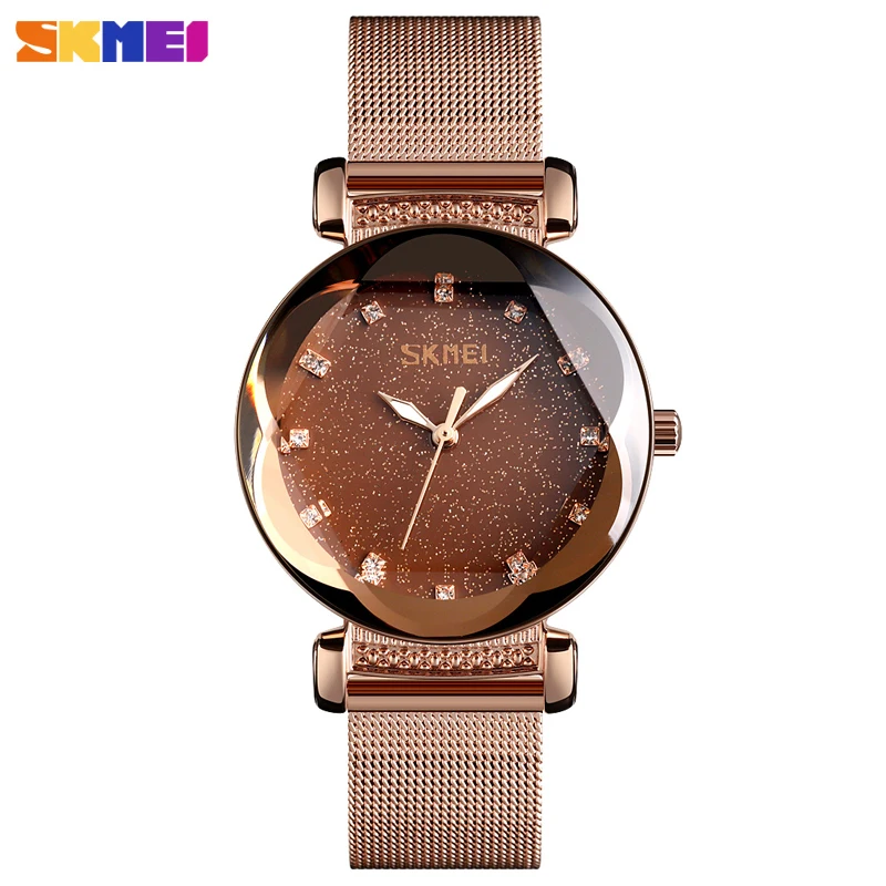 

Часы наручные SKMEI женские, модные роскошные Звездные циферблат, водонепроницаемые брендовые
