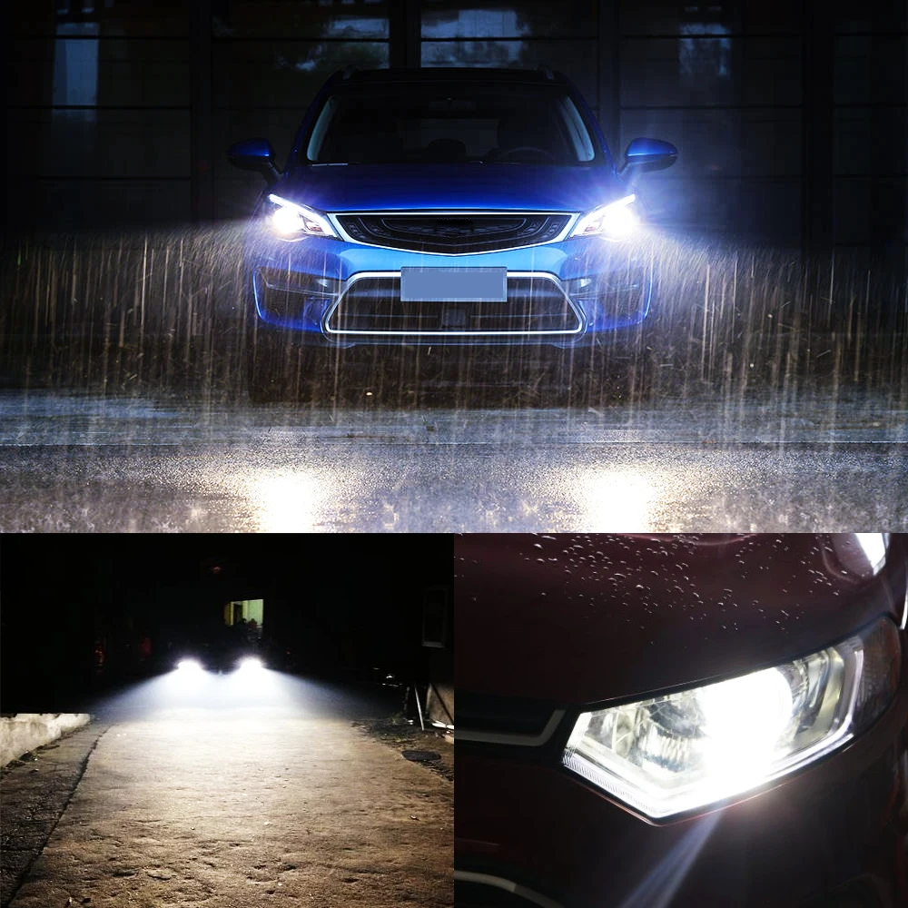 

2 Pcs D1S D3S LED Headlights 360 Degree Waterproof Automobile Lamp HID Conversion Lamps 55W 26000LM 2 Sides Super Bright