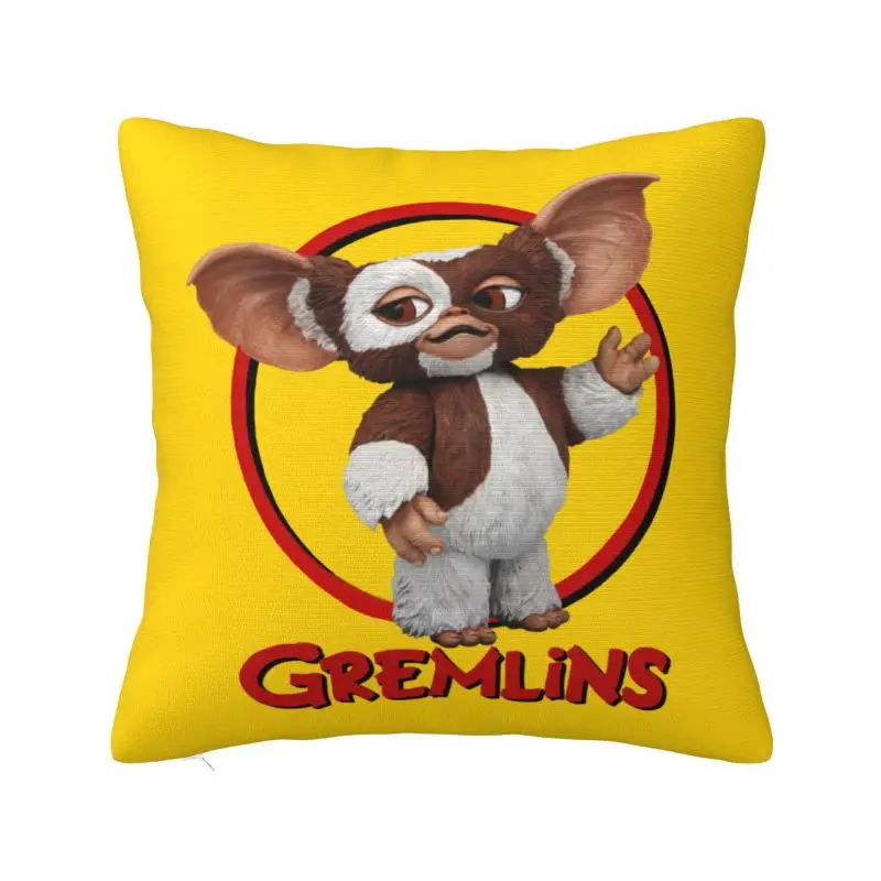 

Забавные наволочки Gremlins 45x45 декоративная печать Gizmo 80 фильм Mogwai Монстр Ретро научная фантастика диванная подушка для дивана с двух сторон
