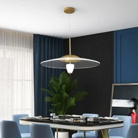 fss modern gold chandelier transparent acrylic art round creative living room dining room bedroom led indoor chandelier