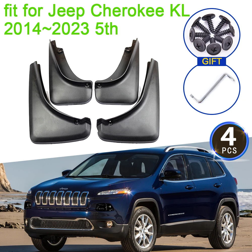 

For Jeep Cherokee KL 2014 2015 2016 2017 2018 2019 2020 2021 2022 2023 5th Mud Flaps Mudguards Splash Guards Fender Flare Parts