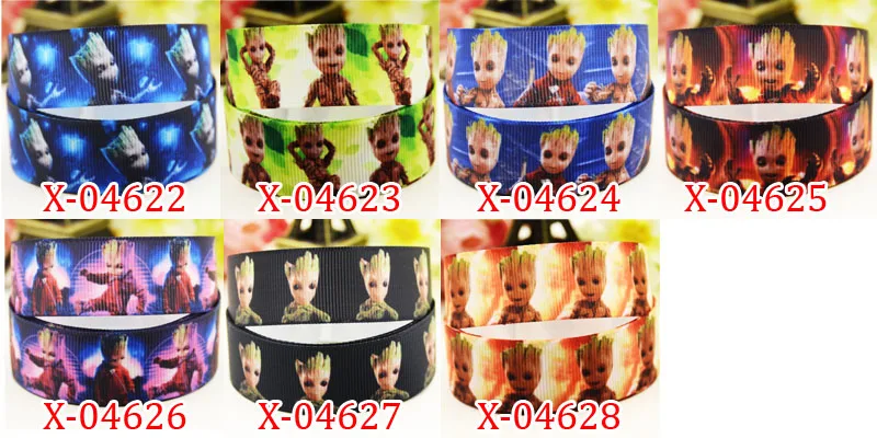 

22mm 25mm 38mm 75mm Gr**t Custom Cartoon Character printed Grosgrain Ribbon party decoration 10 Yards