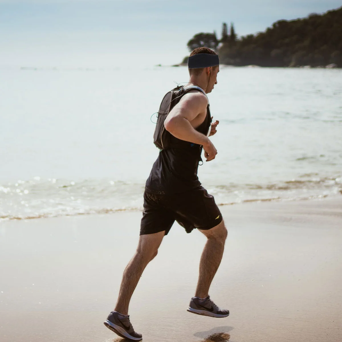 2 Pcs Stretchy Headbands Outdoor Windproof Fleece Sports Warm Ear Warmer Turban