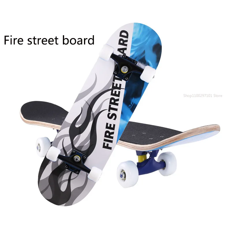 

Skateboards for Teens Adults Maple Metal Wooden Skateboard Profesional Land Surfboard Acrylic Longboard Anti Colition Patinetas