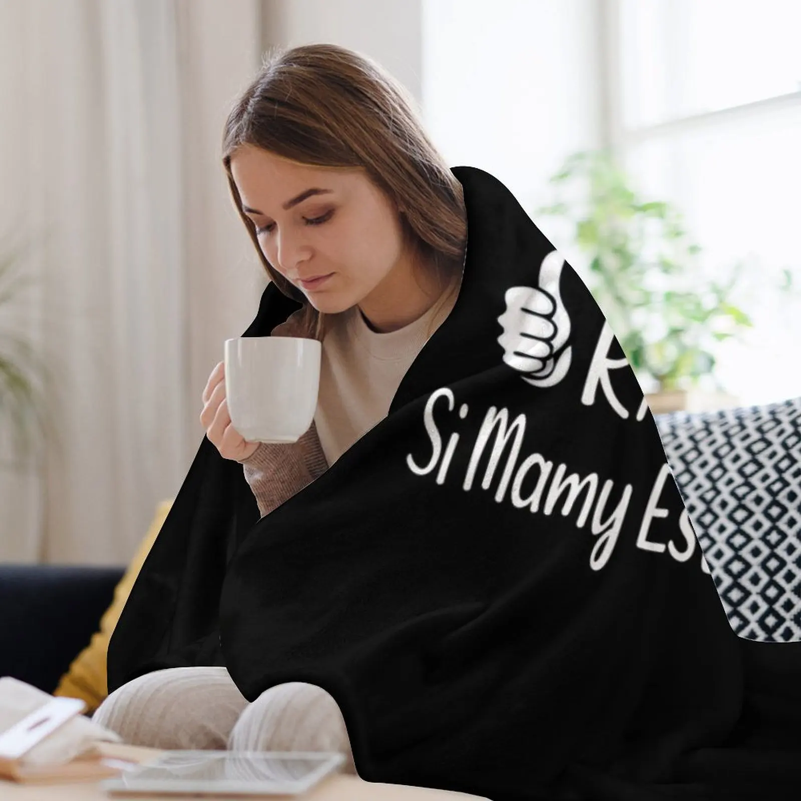 Papy A Toujours Raison Dr?le Grands-P? ̈res Cadeau Плед Меховые изделия Рождественские подарки Мягкие