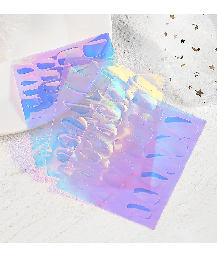 Наклейки для ногтей 1CPS Aurora Ice Cube лазерные украшения конфеты Переводные картинки