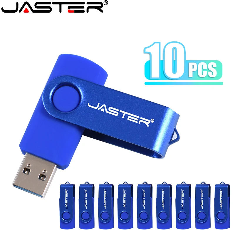 

10 PCS LOT USB Flash Drives 128GB Black Rotatable Memory Stick 64GB White Free custom logo Pen Drive 32GB Blue Pendrive 16GB Red