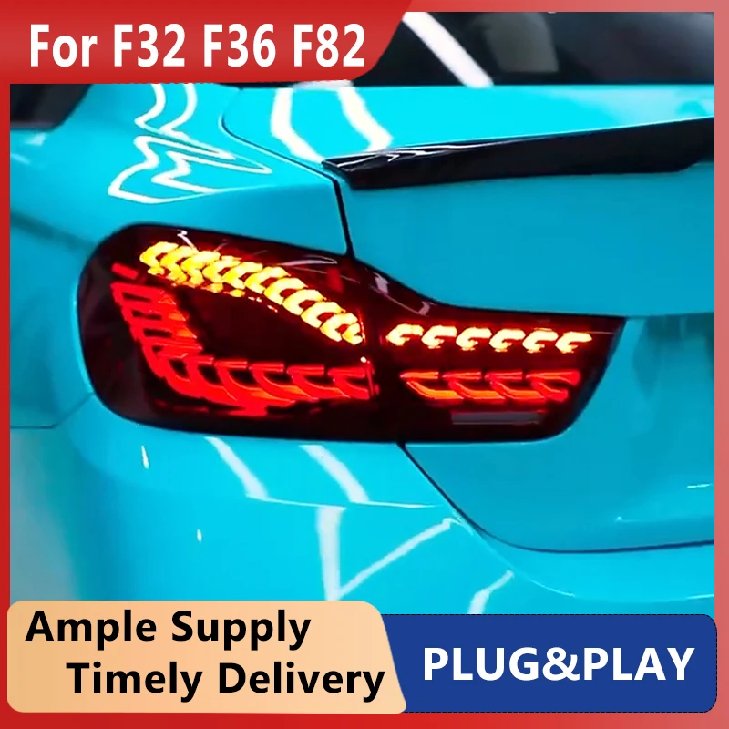 

Автомобильный светодиодный задний фонарь для BMW M4 F32 F36 F82 F83, задний противотуманный фонарь + стоп-сигнал + задний + Динамический сигнал поворо...