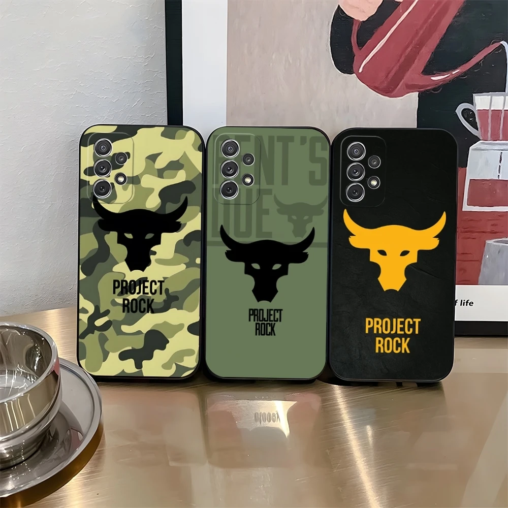 Чехол для телефона P-Project Rock Samsung Galaxy S24 S21 S23 S22 S20 Ultra Fe Plus A34 A54 A24 A52 A53 M54