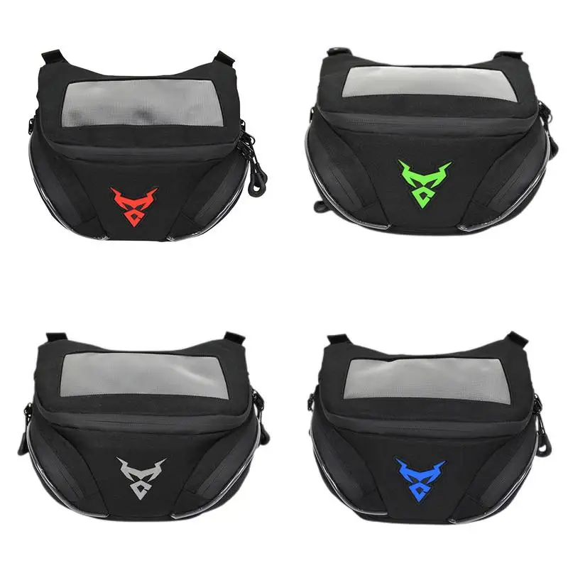 

Motorcycle Handlebar Bag Waterproof Storage Bag Cycling Bag Bike Front Bag Rainproof Navigation Bags With Touch Screen Design