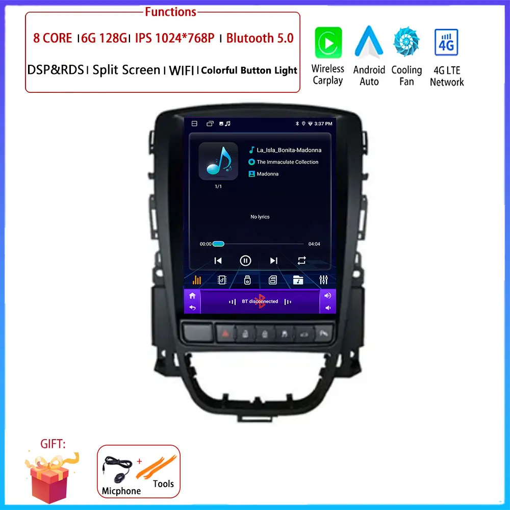 

9,7 "Android 15 для Opel Astra J Vauxhall Buick Verano 2009 2010 2011 2012-2015, автомобильный радиоприемник, видеоплеер, аксессуары для головное устройство