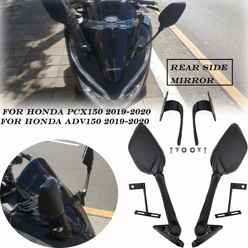 

For HONDA ADV150 PCX150 ADV PCX 150 2019-2020 Motorcycle Accessories Rear Side Mirror Fixed Adapter Stent Bracket Rear Mount