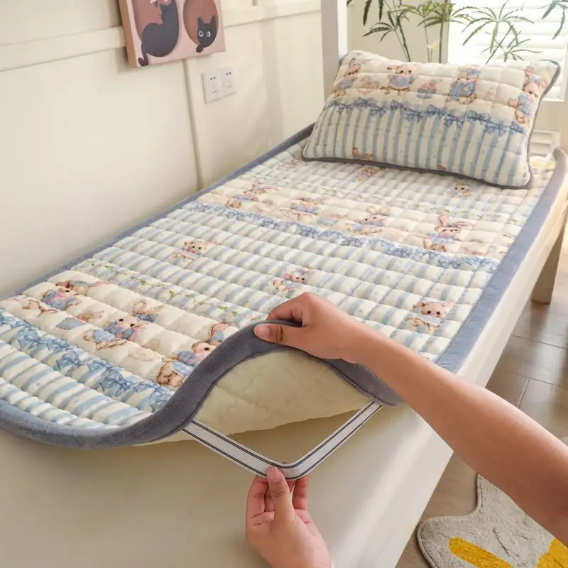 1 шт. мягкие наматрасники для домашнего общежития зимние теплые молочные