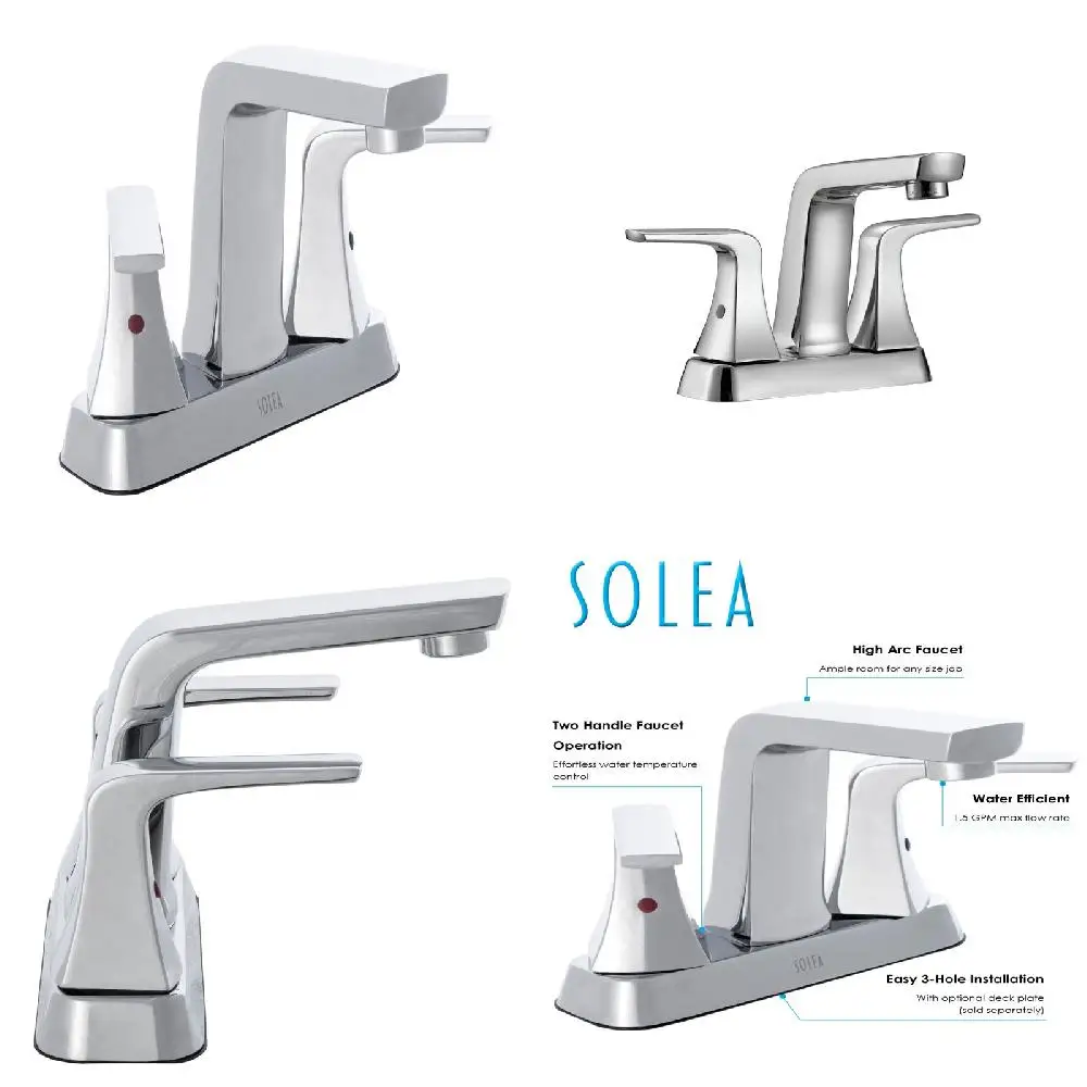 

Sleek and Stylish Solid Brass Construction with Chrome Finish Durable Bathroom Faucet, 128 Characters Long
