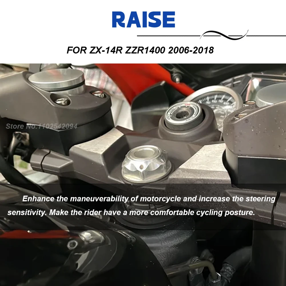 Крепление на руль мотоцикла хомуты адаптеры для Kawasaki ZX-14R ZZR1400 2006-2013 2014 2015 2016 2017 2018