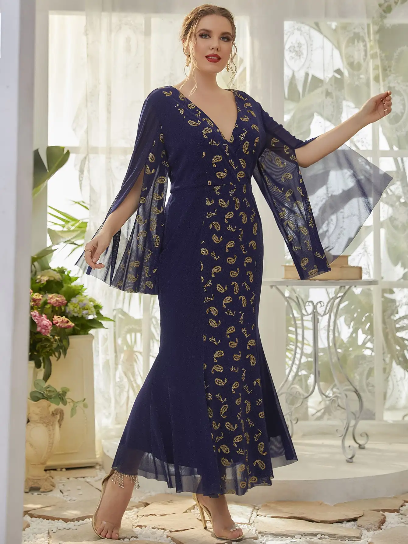 TOLEEN оформление по разумной цене большие технические платья макси 2022 Женская