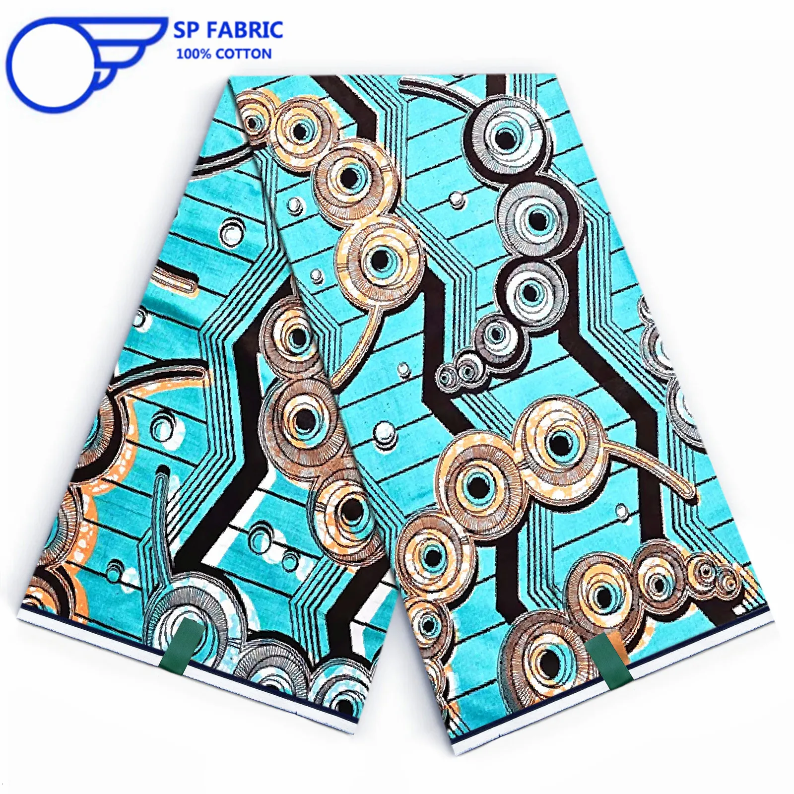 100% оригинальная хлопковая ткань Super Ankara с восковым принтом из Голландии 6 ярдов