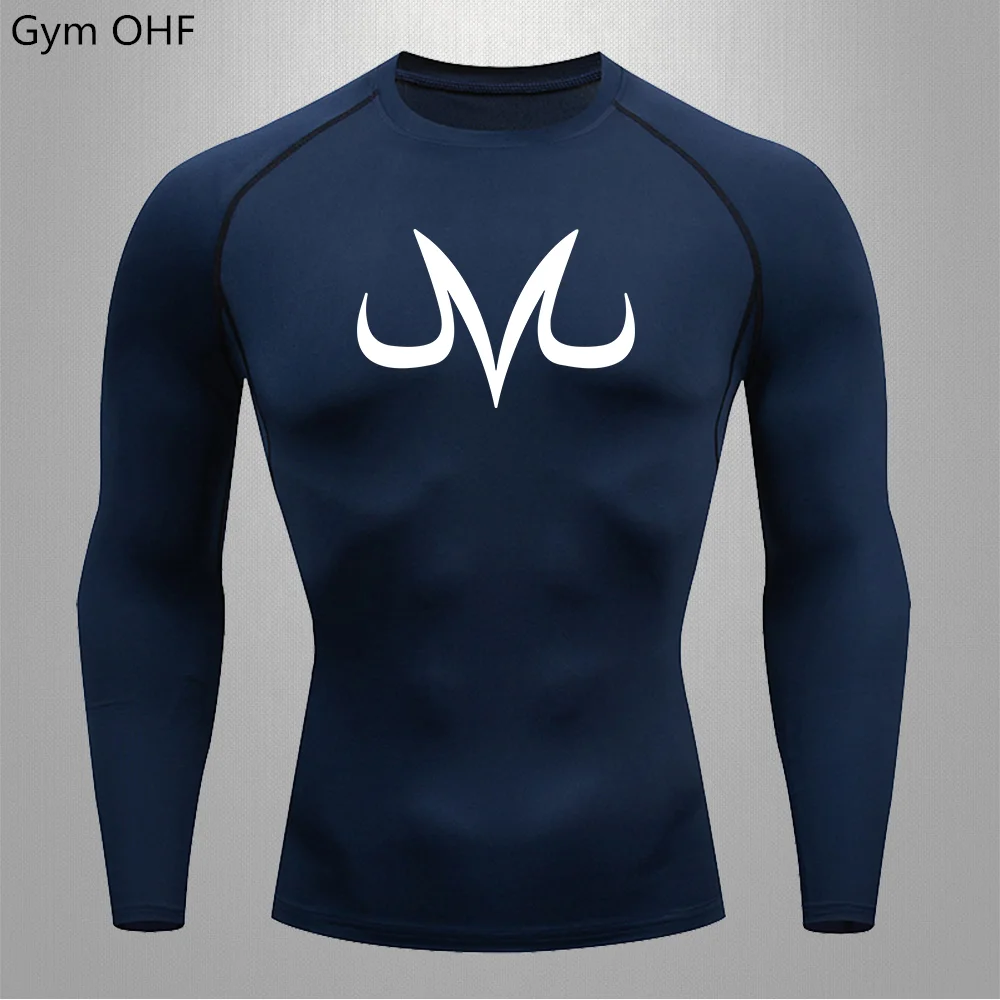 Мужская Спортивная Футболка Rashguard MMA облегающий Топ для бега фитнеса