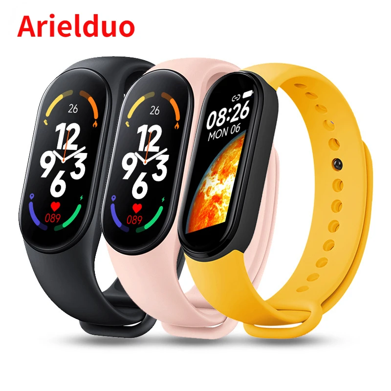 

M7 smart bracelet heart rate blood pressure Bluetooth step music weather sleep monitoring M7 smart sports bracelet watch