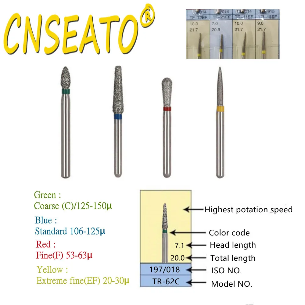 Стоматологический алмазный Бур пробник 154 моделей дисплей для стоматологии