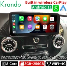 Krand 12.3'' Android Autoradio For Mercedes Benz Vito W447 W116 2014 - 2020 Car Radio Navigation GPS Playstore Wireless Carplay 
