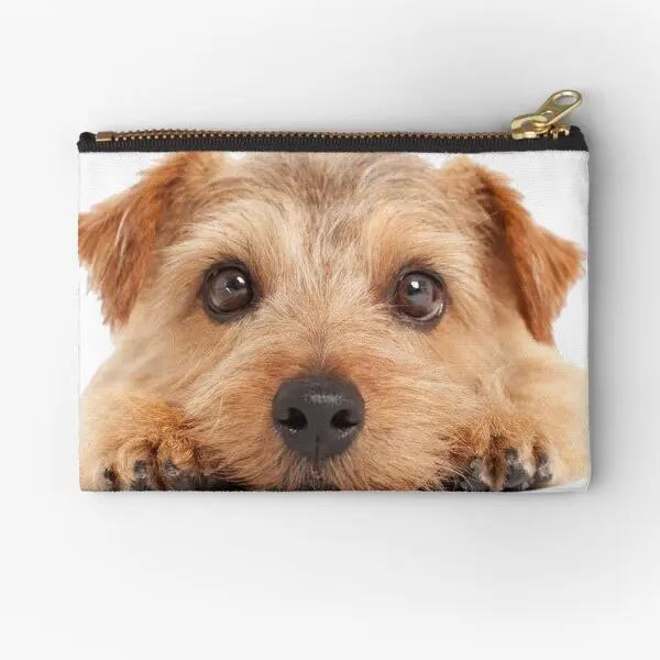 

Norfolk Terrier Zipper Pouches Pocket Socks Small Bag Panties Pure Underwear Storage Women Packaging Coin Key Men Money Wallet