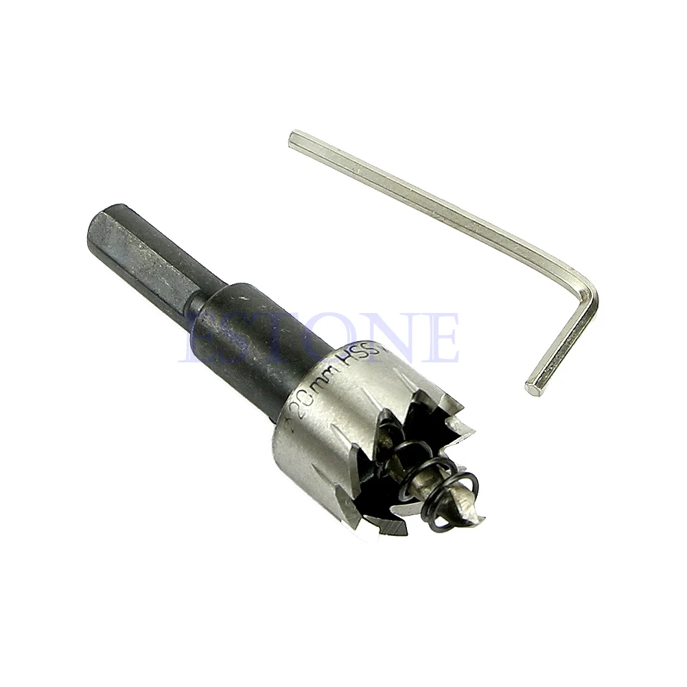 

C7AD 20mm HSS Tip Drill Bit Hole Set Stainless Steel Metal Alloy New
