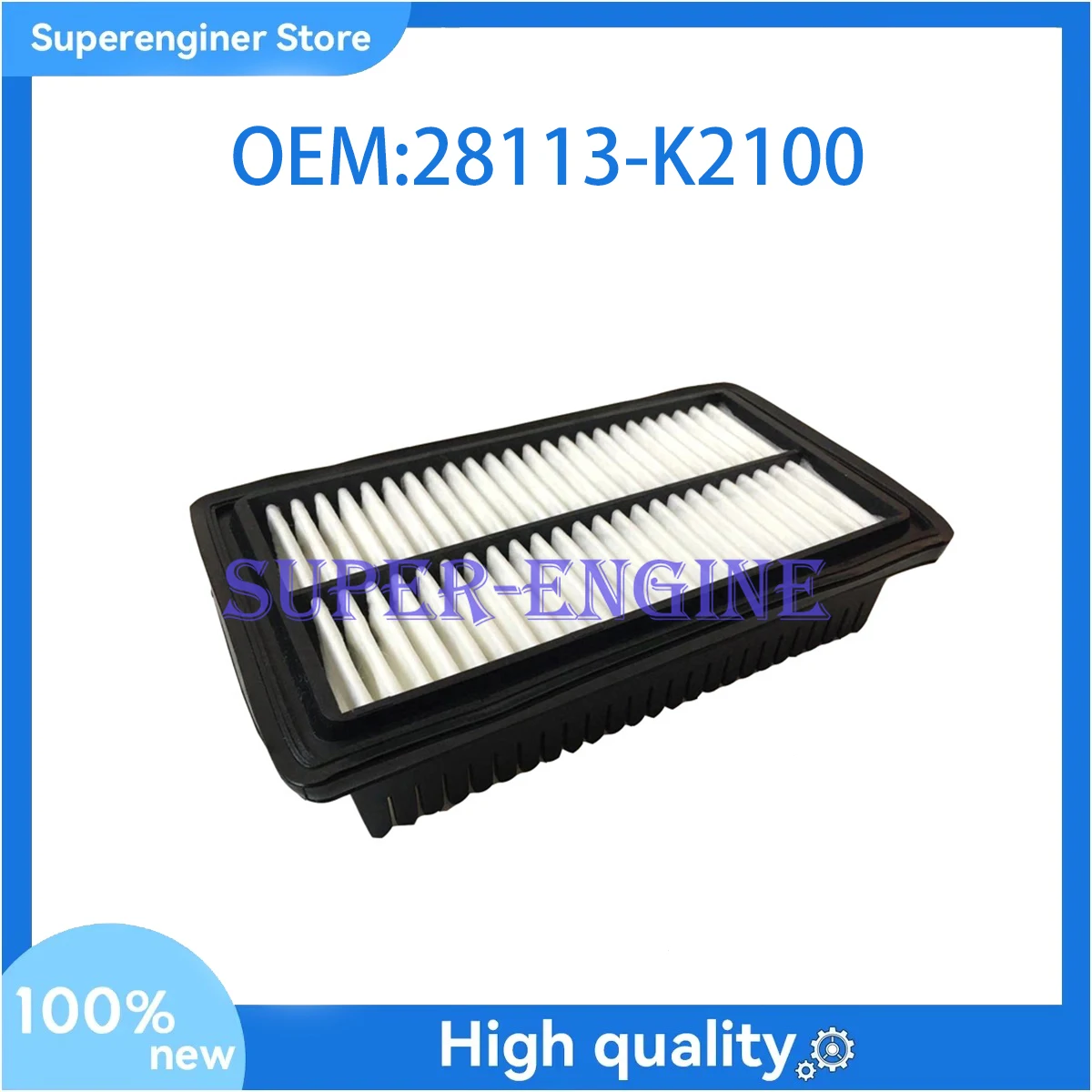 

1 шт. 28113-K2100 воздушный фильтр двигателя для Hyundai Venue 2020 2021 2022 2023 2024 1,6 л 28113K2100