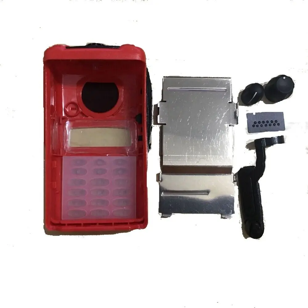 Walkie Talkie Replacement Repair Front Case Housing Cover for GP388 Two Way Radio Red