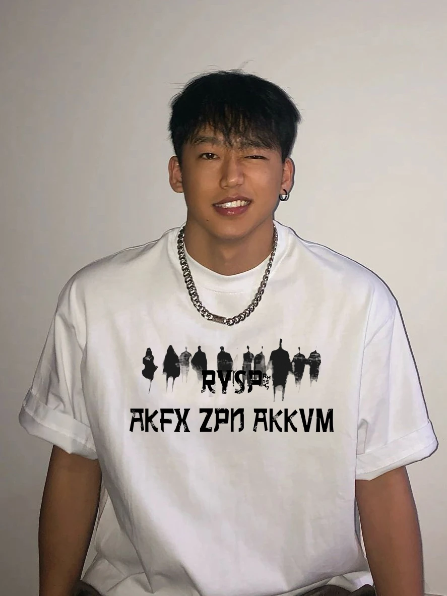 Хип-модная мужская футболка с коротким рукавом в американском стиле ретро летняя