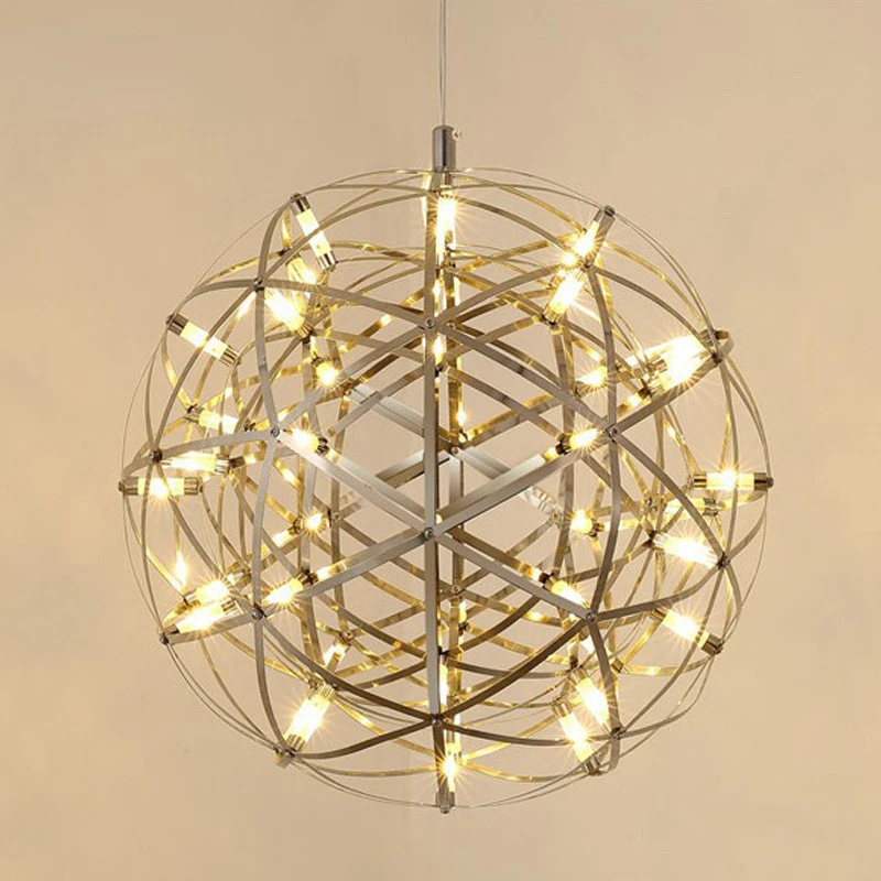 

Bar Light Modern Firework Pendant Lights Bar LED Stainless Steel Ball Pendant Lamp For Bar/Restaurant Lamparas Lustre