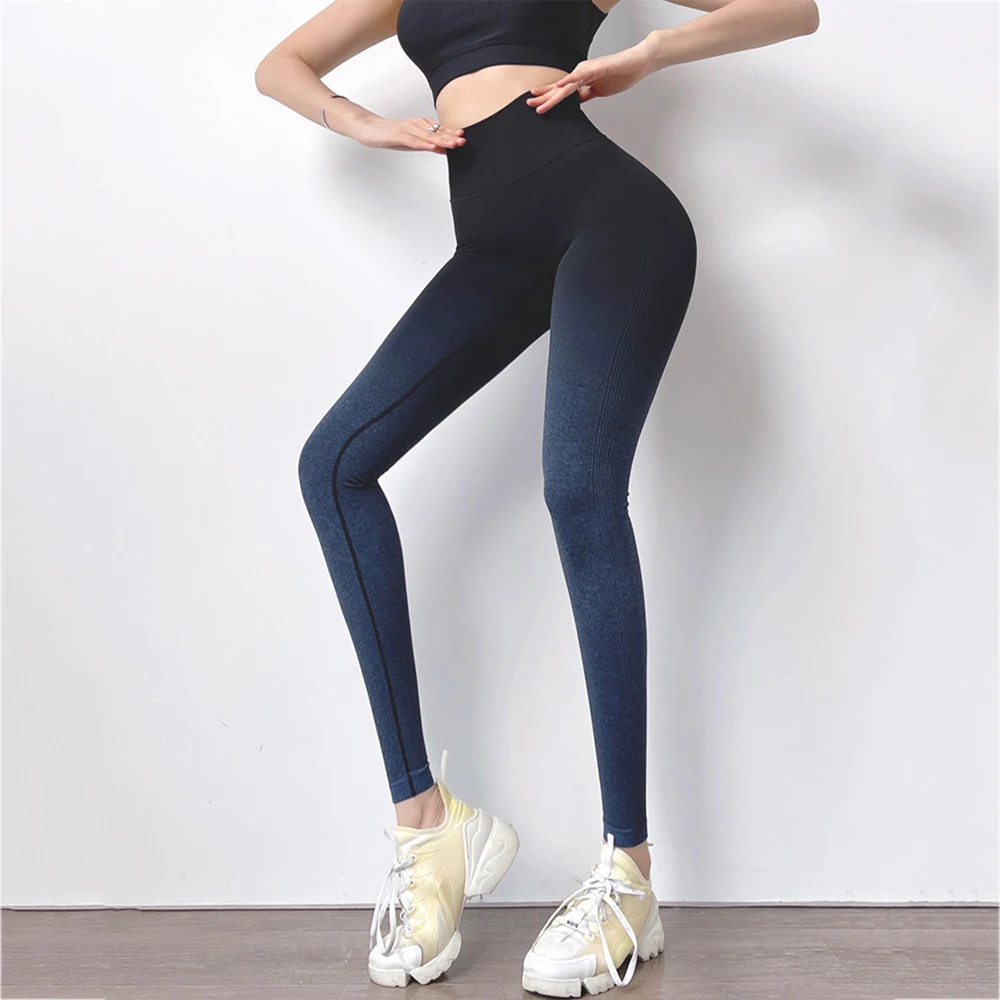 New Yoga Pants Women Leggings Tight High Waist Butt Lift Long Trousers Summer Sports Fitness Running Cycling Workout Clothes