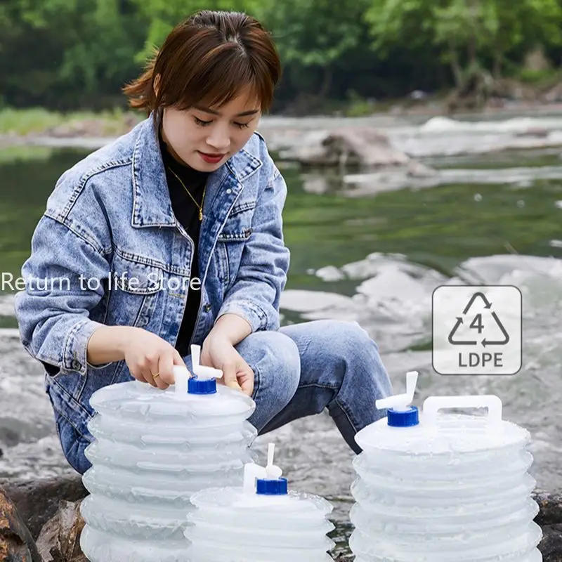 Складное ведро для воды объемом 3-15 л портативный автомобильный смеситель с