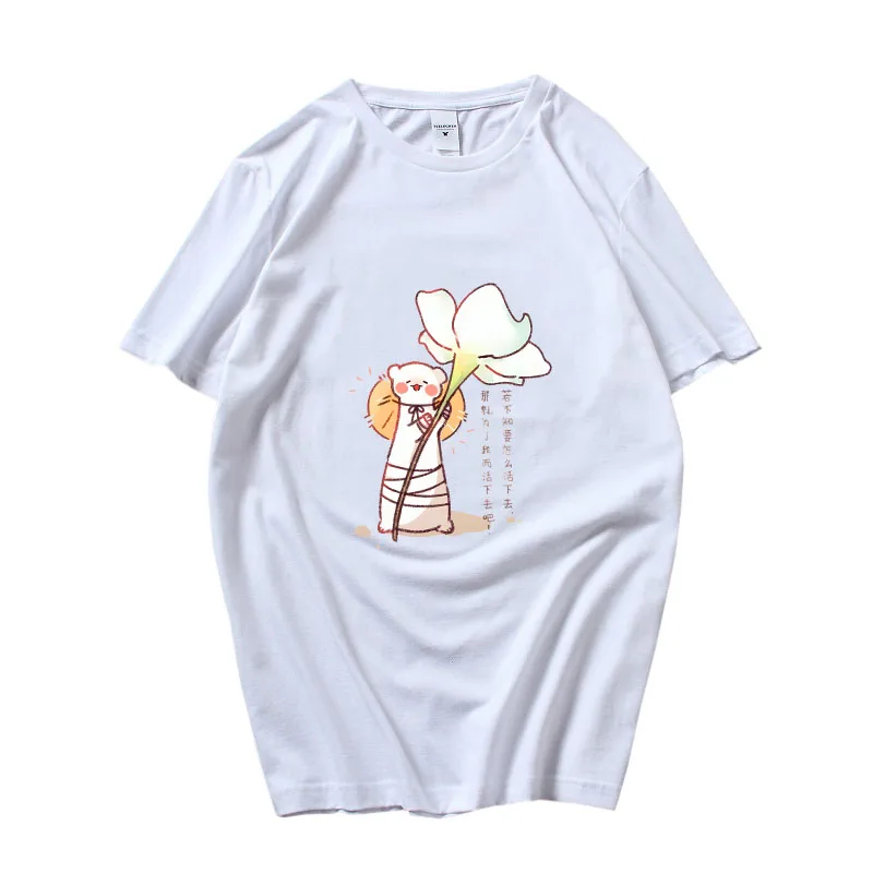 

Heaven Officials Blessing TGCF Aesthetic Anime T-shirts Cute Cartoon Manga for Boys Tshirt 100% Cotton Girls Short Sleeve Tees