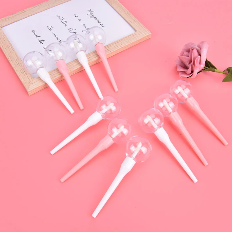 

1/5/10pcs Lollipop Empty Lip Gloss Tube Refillable Bottles Lip Balm Bottle Brush