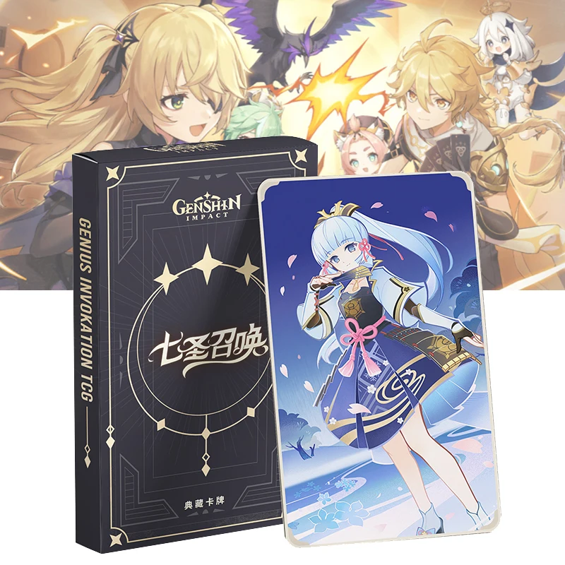 

Genshin Impact Tarot Card Genius Invocation TCG 27 Pcs/set Tarot Card Game Cartoon Character Collection Cards Cosplay Props
