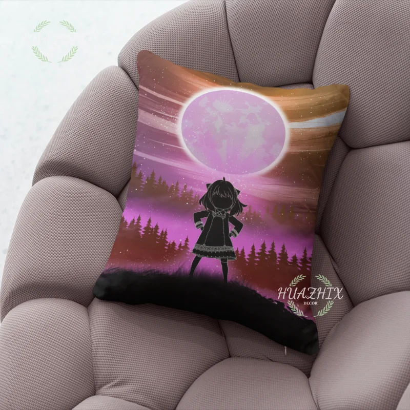 

Anime Game SPY X Family Peach Skin Pillowcase Comfortable Gifts Hugging Body Otaku Sofa Car Seat Cushion Pillow Cover Decoration