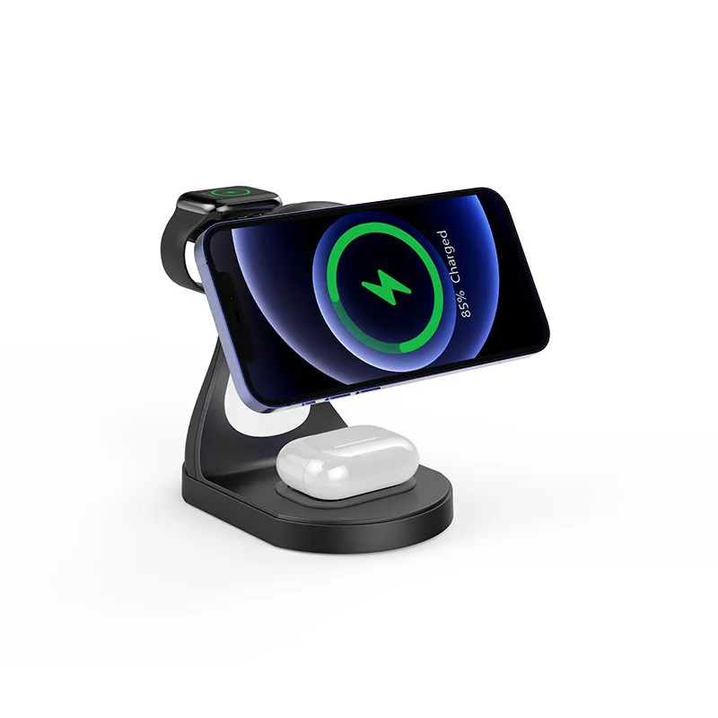

Dropshipping 4 in 1 Magnetic Wireless Charger Stand For iPhone 13 12 Pro Max 15W Fast Charging Dock For iWatch 6 5 4 Pro