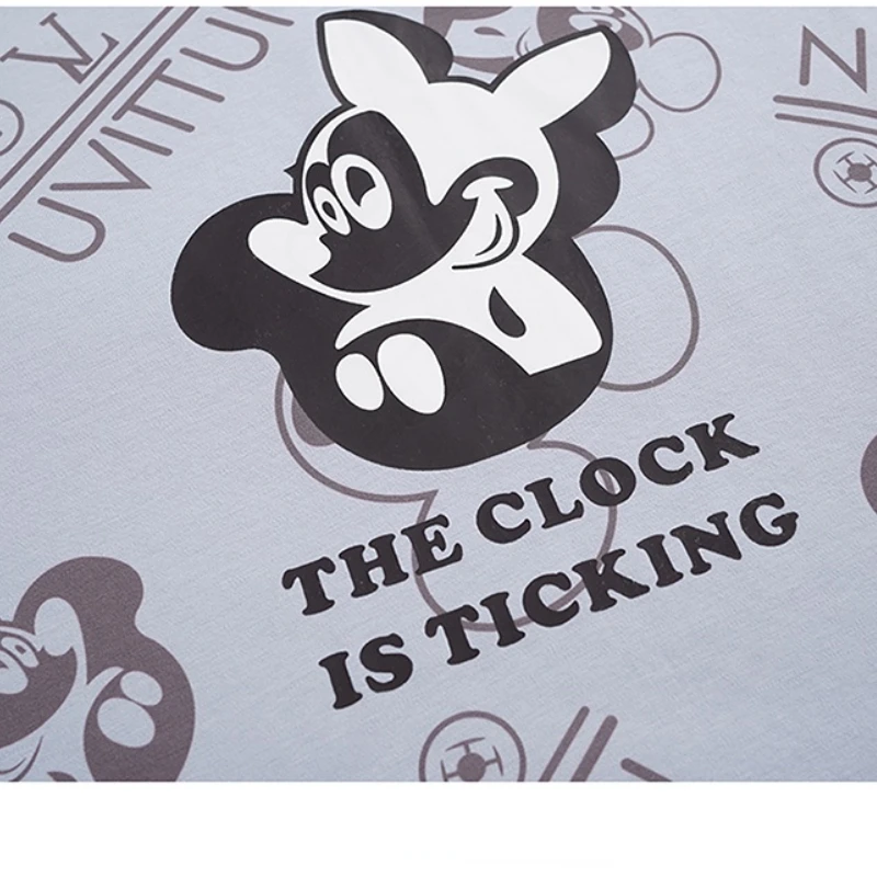 Disney 3XL Large Size Print Mickey Mouse Nightgowns Women Sleepshirt Cotton Night Dress Female Nightshirt  Women's Nightdress